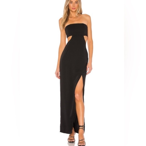 Superdown Paola Maxi Dress in Black - Picture 1 of 7